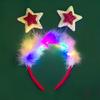 Ženy Dívka Obruč do vlasů LED Vánoční Sobí Dekor Santa Claus Čelenka Kreslený styl Cosplay Čelenka Fotografování Rekvizity