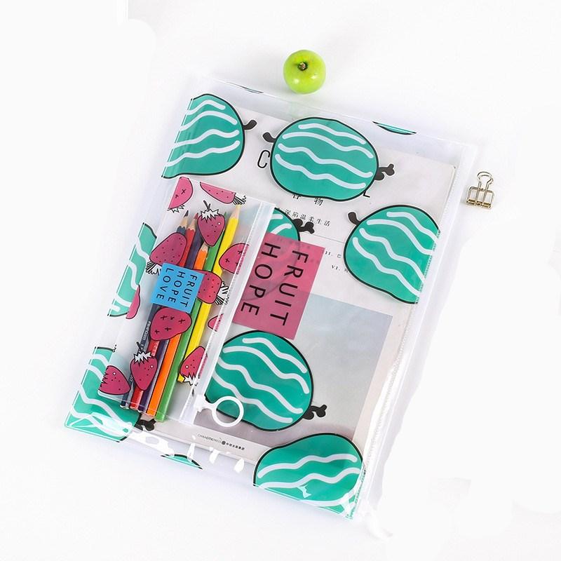 PVC Clear Cosmetic Bags Lady Travel Waterproof Transparent Fruit Beauty Makeup Case Wash Organizer Pouch