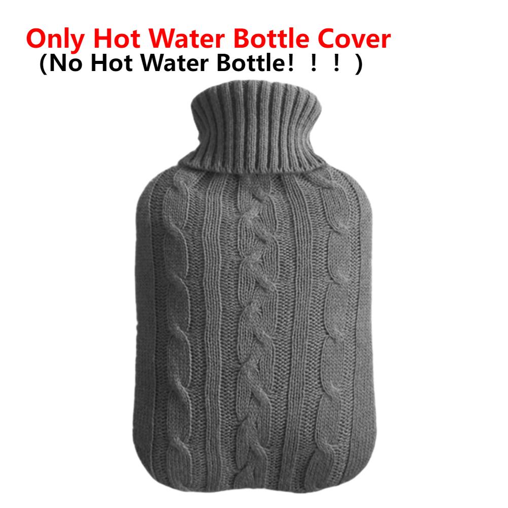 2L Hot Water Bottle Soft Cover Large Capacity Hot Water Bag for Female Warm Belly Hands Inject Water Winter Hot Water Bag
