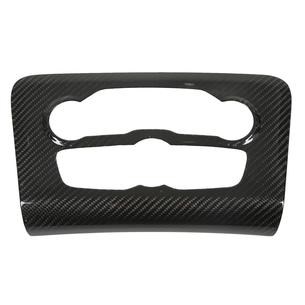 Mittelkonsole Klimaanlagenschalter Multimedia-Panel Abdeckung Zierleiste Kohlefaser Ersatz für Dodge Charger 2010–2022