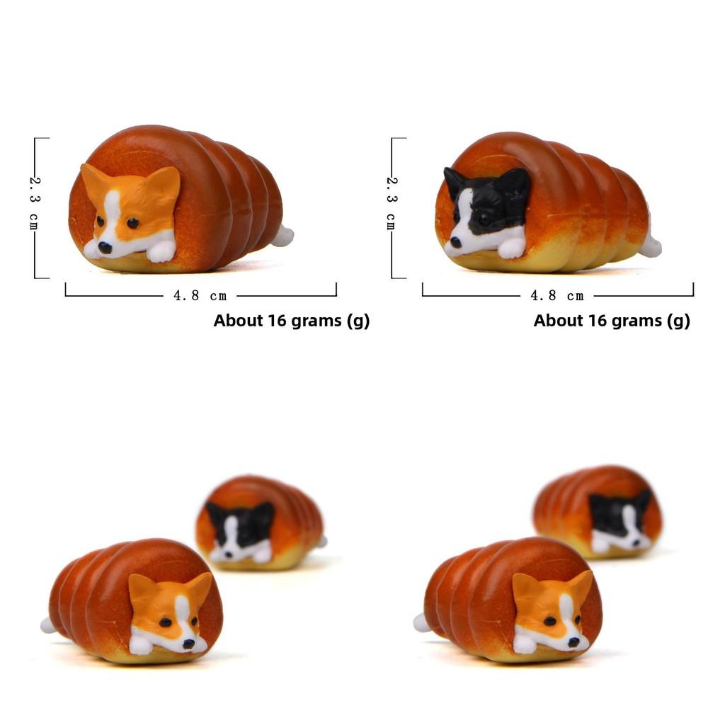 Japanese Style Cartoon Donut Corgi And Husky Collectible Pvc Figures For Collectors And Decor