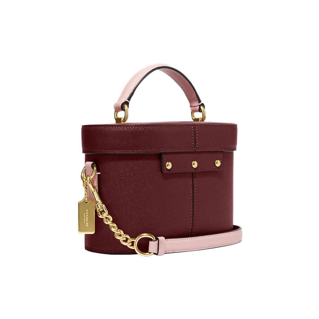 Coach Kay 20 Shimmer Turnlock Crossbody Bag Women handbags Cherry-Red CE629-IMOCQ