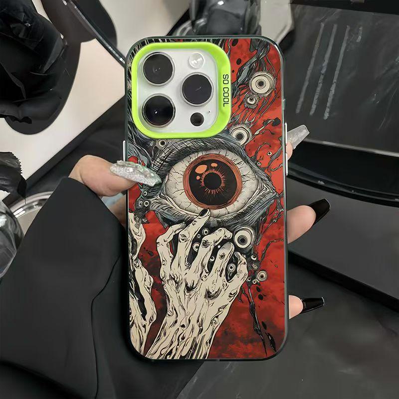 Devil Eyes Pattern Phone Case For iPhone 17 16 Pro Max 15 14 13 12 11 XS X XR 7 8 Plus 16E 17 Shockproof Bumper Protection Cover