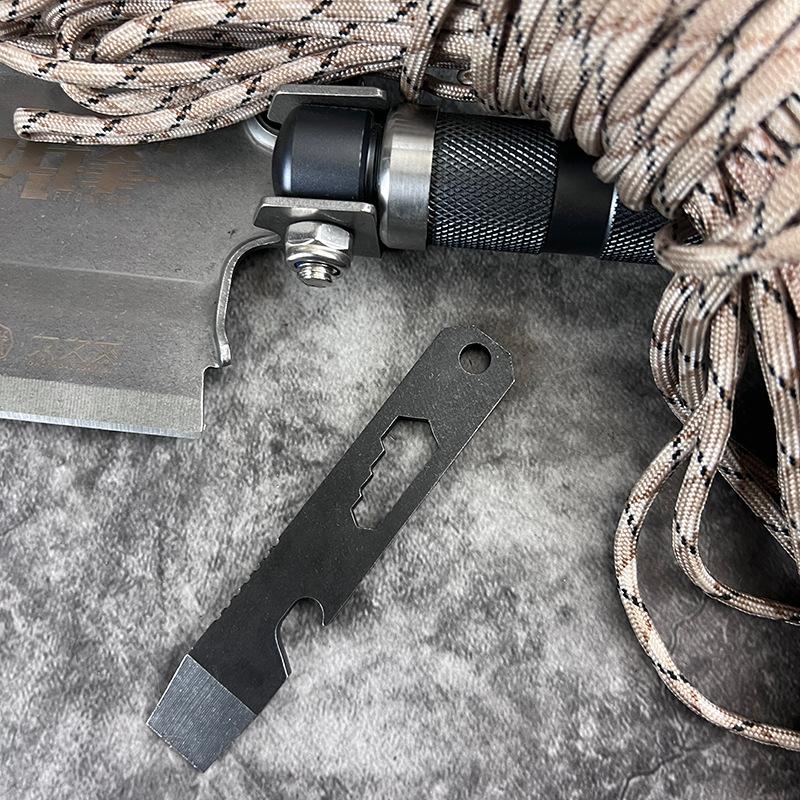 Stainless Steel Mountaineering Carabiner Bottle Opener Outdoor EDC Multi-Functional Tool Key Hook Hex Wrench 4