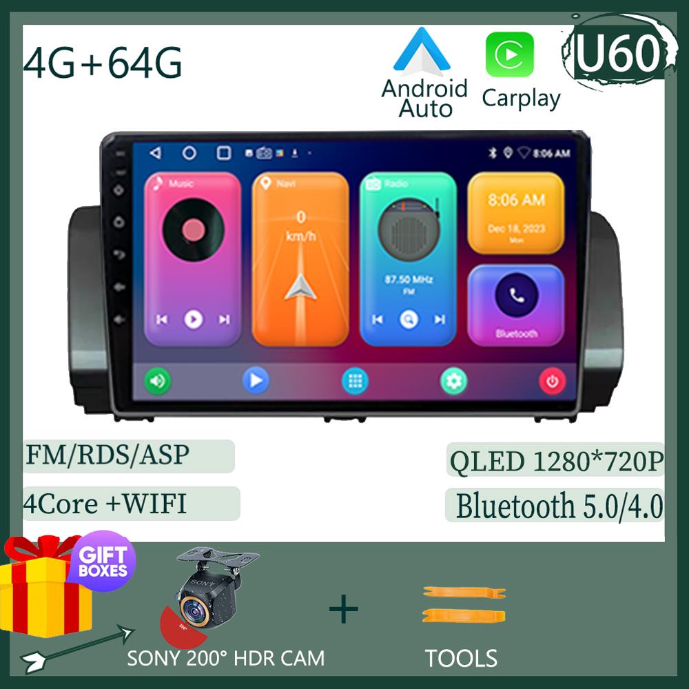 Android 14 For Renault Sandero 2021 Car Carplsy Radio Screen  Multimedia Video Player Navigation Stereo GPS CPU HDR QLED NO 2DIN