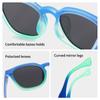 Kids Sunglasses Boys Girls Polarized Sunglasses Toddler Square UV400 Sun Glasses TR Jelly Color Frame for Youth Child Age 3-12