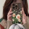 Oil Painting Camellia Applies To iPhone17pormax Mobile Phone Case 14/15 Protective Case 13 Cartoon 16 Matte 17