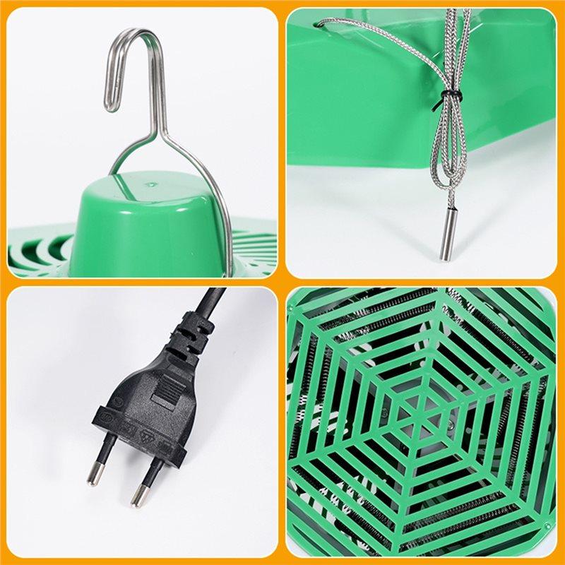 EU Plug Smart Heating Lamp Pet Temperature Control Air Warming Remote-Control Brooding Incubator Poultry