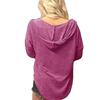 Womens V Neck Hoodie Sweatshirts Pullover