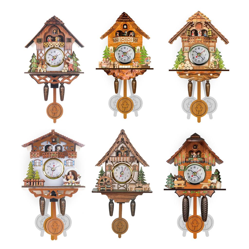 Elegant Wood Cuckoo Clock Adds Vintage Charm To Any Living Space Complements Any Interior Decors Study Room Clock