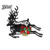 Holiday Home Decor Ornaments Black Metal Candle Holder Hollow Bow Sleigh Reindeer Bell Snowflake Tea Family Gathering Atmosphere Props Light