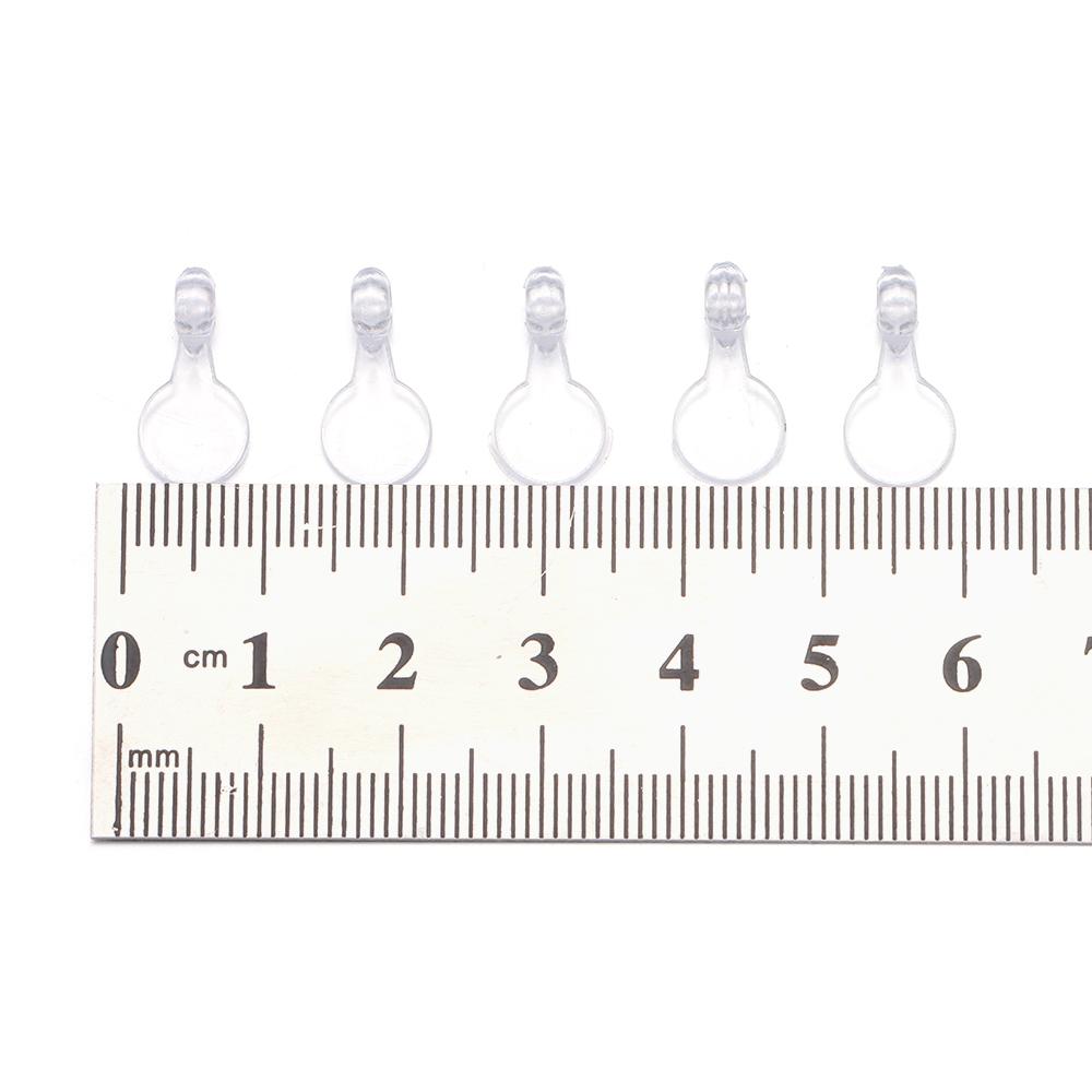 500 Pcs Transparent Clear Cabochon Pendants Flat Pad Pendants Bails  for Jewelry Pendant Making