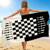 1Pc Chess Strategy Beach Towel, Quick Dry, Multi-Use for Beach Pool Gym Yoga Home Travel, Christmas, Halloween, Xmas Gift M928100