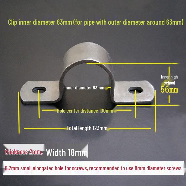 Vysoce odolné U-třmeny z pozinkované oceli pro stěnu/podlahu