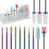 A03F-Nail Drill Bit Set  Nail Drill Bit Set For Acrylic Gel Nails And Cuticles