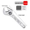 8" Adjustable Universal Wrench Tool, Multifunctional with 10" & 12" Options, Large Open End Wrench
