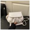 Fashionable Pleated Small Bag - Simple and Stylish Single-shoulder Crossbody Bag for Daily Use  Riding Bag Style Bag