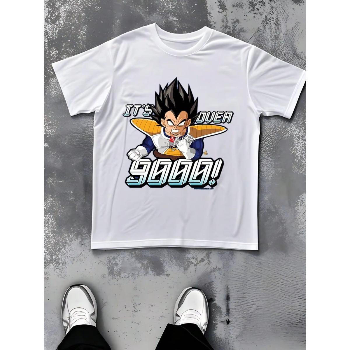

Dragon Ball Oversized Vegeta Anime Print Cotton Tshirt Unisex Short Sleeve Summer Graphic Tee Casual Tops Streetwear Y2k Clothes S