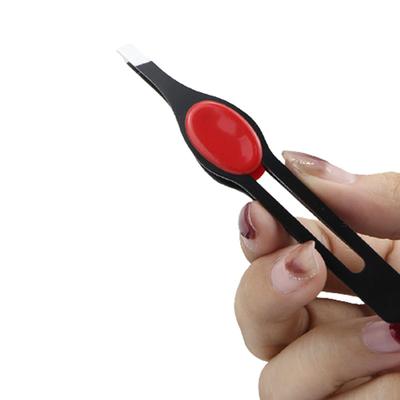 Professionelle Augenbrauenpinzette aus Edelstahl, zum Entfernen feiner Haare, zum Abziehen schräger Augenbrauenclips, Make-up-Tool