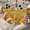Phone Case: 2D flat design suitable for iPhone 18 17 16 15 14 13 Pro protective case, sunflower school bus, perfect holiday gift for Christmas and Hal