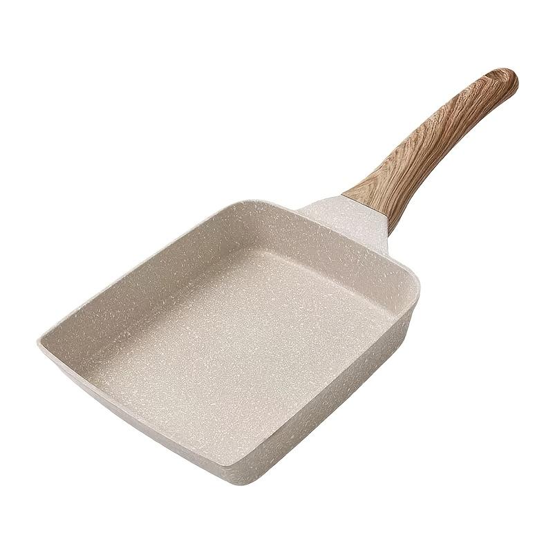 Home Use Japanese-Style Tamagoyaki Breakfast Pan, Maifan Stone Non-Stick Egg Frying Pan, Multi-Functional Mini Frying Pan