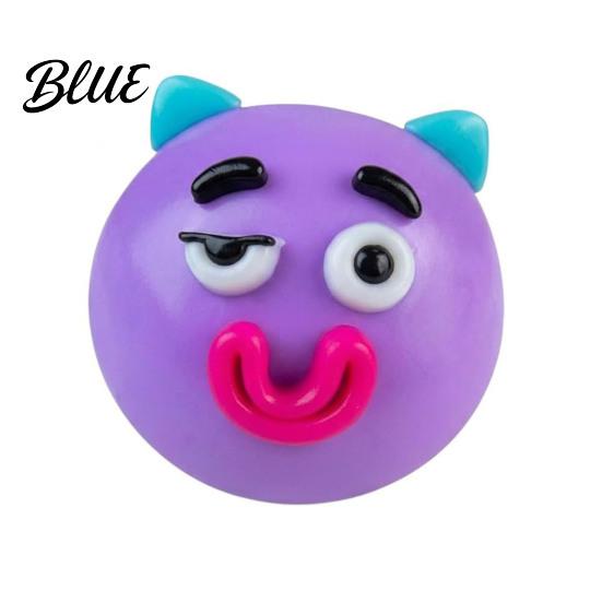 Anti-stress Toy 1/2/5Pcs Dog Face Squeeze Toy Moldable Slow Rise Cartoon Expression Stress Anxiety Relief Ball Relaxing Relieving Fidget for