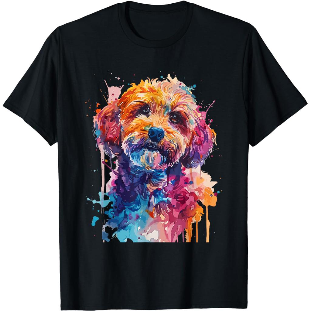 Cute Pocket Cockapoo Dog Lover T Shirts Men Women Pure Cotton Humor Streetwear Tee Shirt Short Sleeve Unisex Loose Clothing