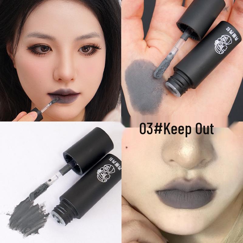 Rui Li Rui La Matte Long-Lasting Lip Glaze - European & American Dark Style Punk Matte Lipstick