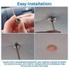 ABBP-3Set Leather Snap Upholstery Buttons Fit For Tufting Furniture Bed Sofa Chair, Car Seat RV Roof Brown
