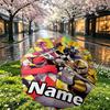 Custom Name Personalized Mighty Morphin Power Rangers Print Umbrella, Auto Open Close, 8‑Rib Sturdy Frame, Commute Camping Hiking Use, Birthday Gift