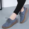 Fashion Female Black Leather Shoes Women Mocassins Female Lace Up Flats Designer Shoes Ladies Loafers Casual Sports Shoes
