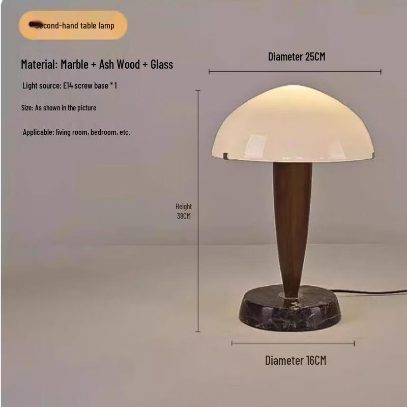 Oeny Glass & Marble Table Lamp