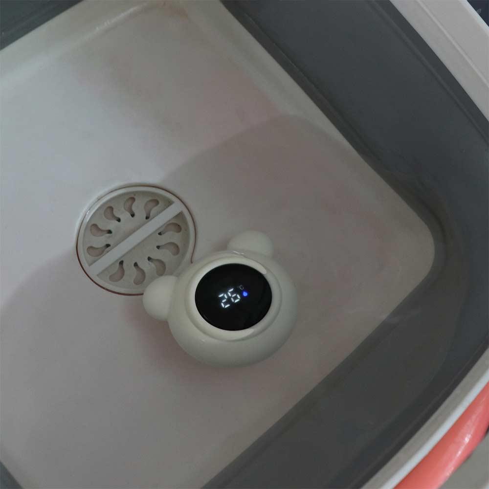 Bärenförmiges Baby-Wasserthermometer Drahtloses Baby-Badtemperaturmessgerät Poolzubehör