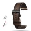 Watchband Vintage Genuine Leather Watchbands 20mm 22mm 24mm Black Dark Brown Men Cowhide Watch Band For Panerai  for SEIKO
