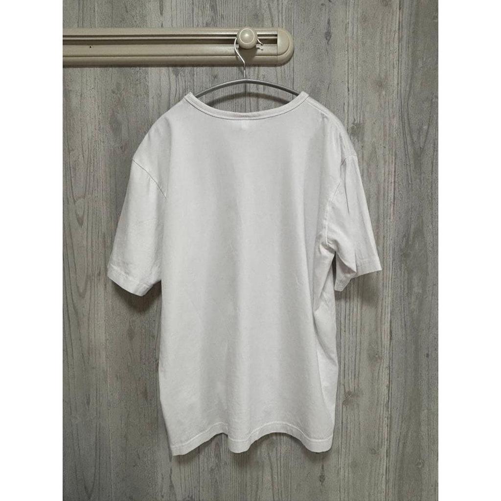 Used LACOSTE Pocket T-shirt White FR4/US M