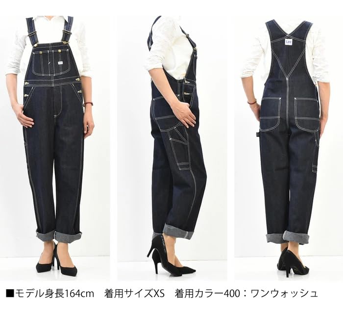 Lee Denim Size Loose Women's Overalls, S, LL1184, Fit, All-in-One
