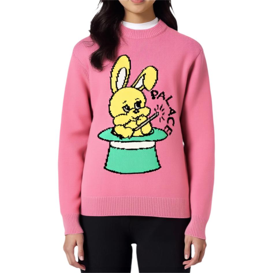 Palace Hat Trick Knit Pink Unisex Tops P28KW014