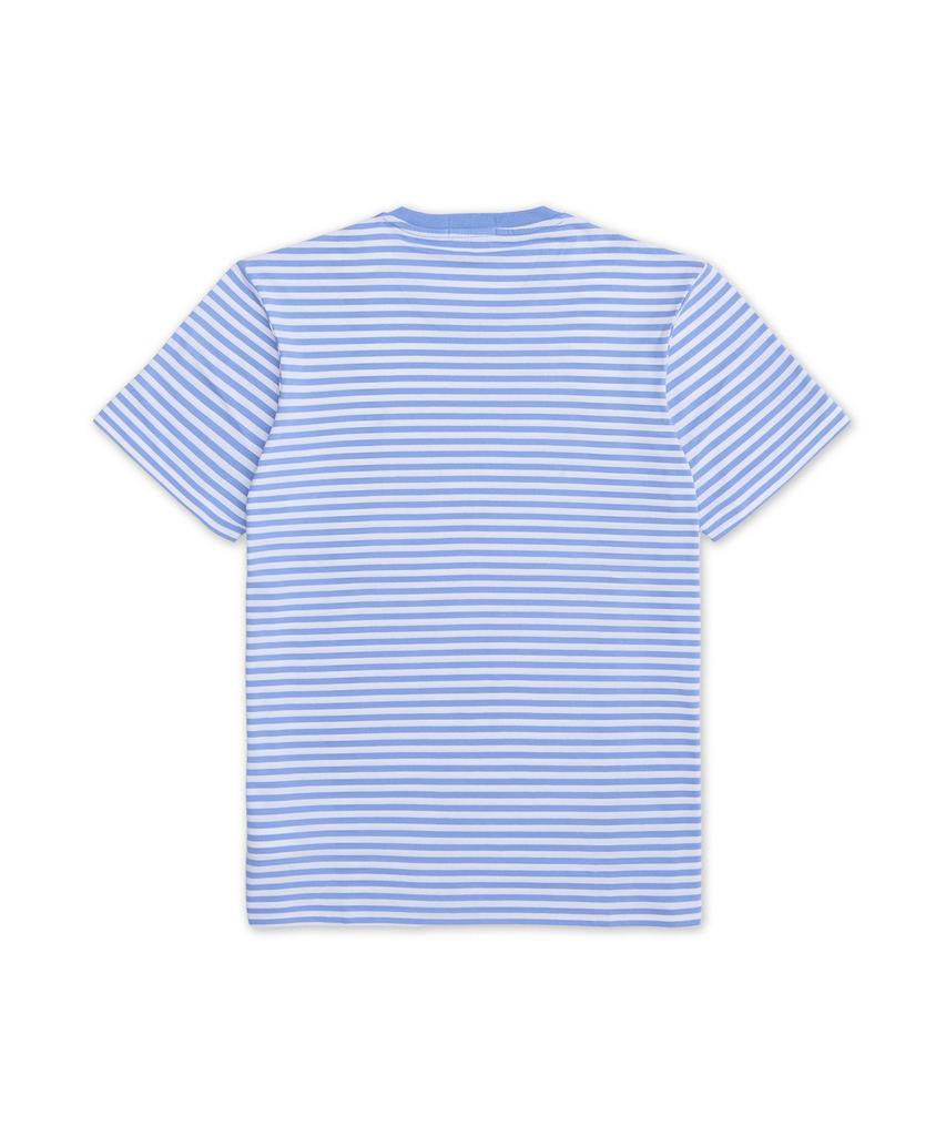 POLO RALPH LAUREN Custom Slim Fit Striped Jersey T-Shirt - Blue