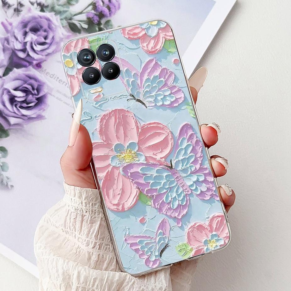 Cute Cat Fashion Painted Cover For Realme 8 Case Cover For Realme 8 Pro Soft Silicone Phone Case For Realme8 5G Realme 8i Bumper