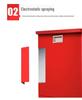 Fire Sand Box 119: 0.5/1 Cubic Sheet Metal Firefighting Equipment Box for Gas Station & Mall