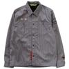 Clay Smith CHAPPY Shirt Jacket CSY-5105 (JP, Alphabet, L, Gray/Wine)