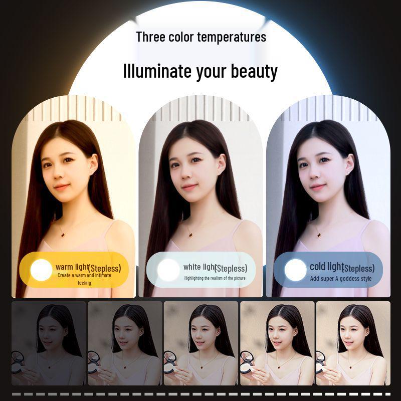 Professional-Grade LED Floor-Standing Spherical Fill Light for Photography and Livestreaming