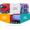 1/48 Truck Trailer Diecast Truck Model with 12 Wheels Diecast Toy