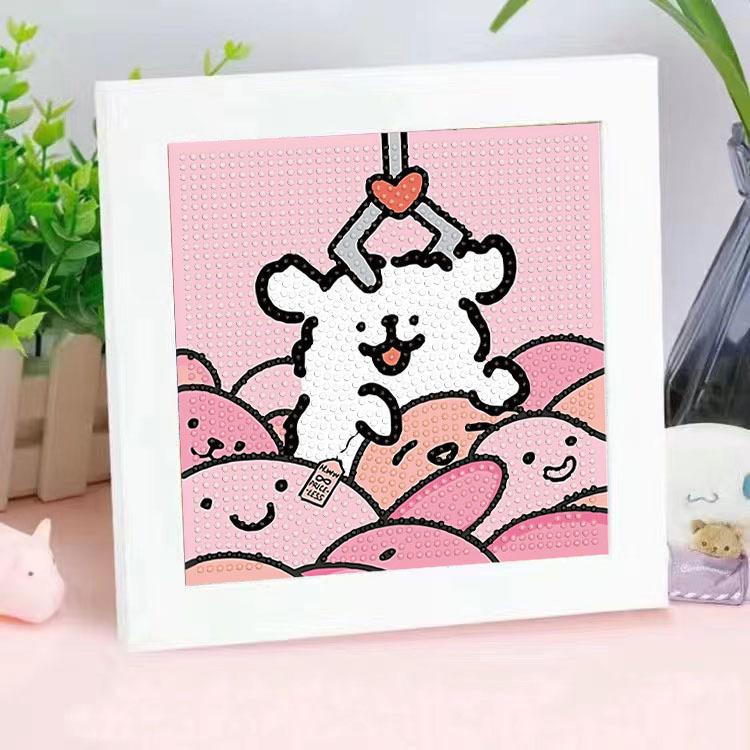 Diamond Painting Diy Children'S Handmade Sticker Lines Puppy Cartoon Decoration Sticker Painting