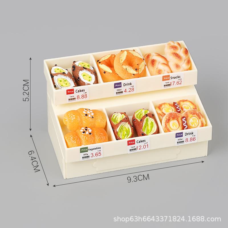 Mini Miniature Breadboard Dessert Model Simulation Play House Toy Shelf Ornament Edible Play Doll House Small Ornament