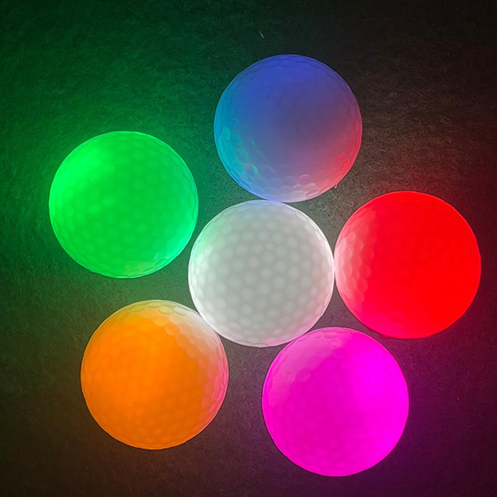 3-lagiger Langlebiger Leuchtender Golf LED Übungsball Glitzer Langlebige Helle Golfbälle Leuchten im Dunkeln Für Nachtübungen