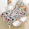 Rectangular Green Christmas Table Cloth Cover Party Tablecloth For Dining Tables Decoration Coffee Manteles Para Fiesta
