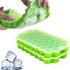 37 Cavity Honeycomb Ice Cube Trays Reusable Silicone Ice Cube Mold for Chilled Drinks Whiskey Cocktail  DIY Reusable Ice Maker