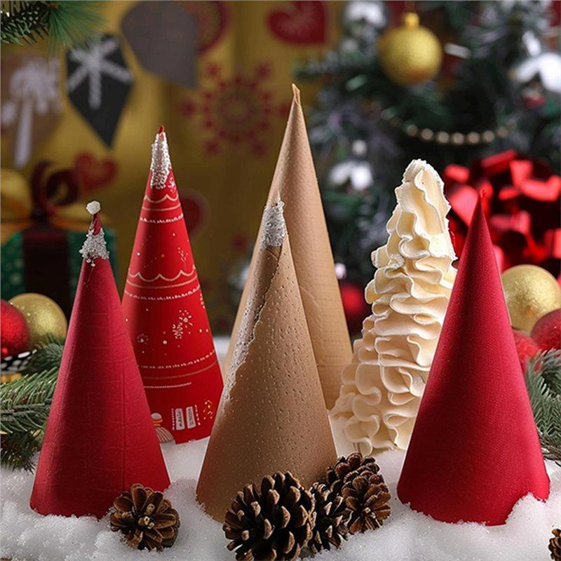 A96I-Paper Mache Cones 10PCS 10 X 4 In Open Bottom, Paper Cone For DIY Art Projects, Christmas Gnomes, Christmas Tree