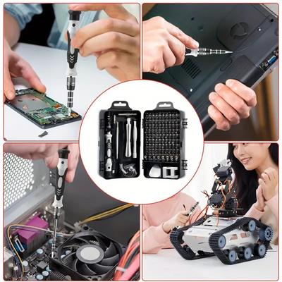 115 In 1 Computer Repair Kit – Magnetic Precision Screwdriver Set with Case for Laptop & Small Impact Repairs